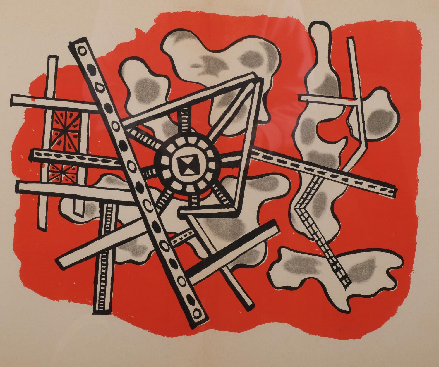 Fernand Leger, abstract composition, original lithograph, 1949, Galerie Maeght issue, sheet 38cm x - Image 2 of 4