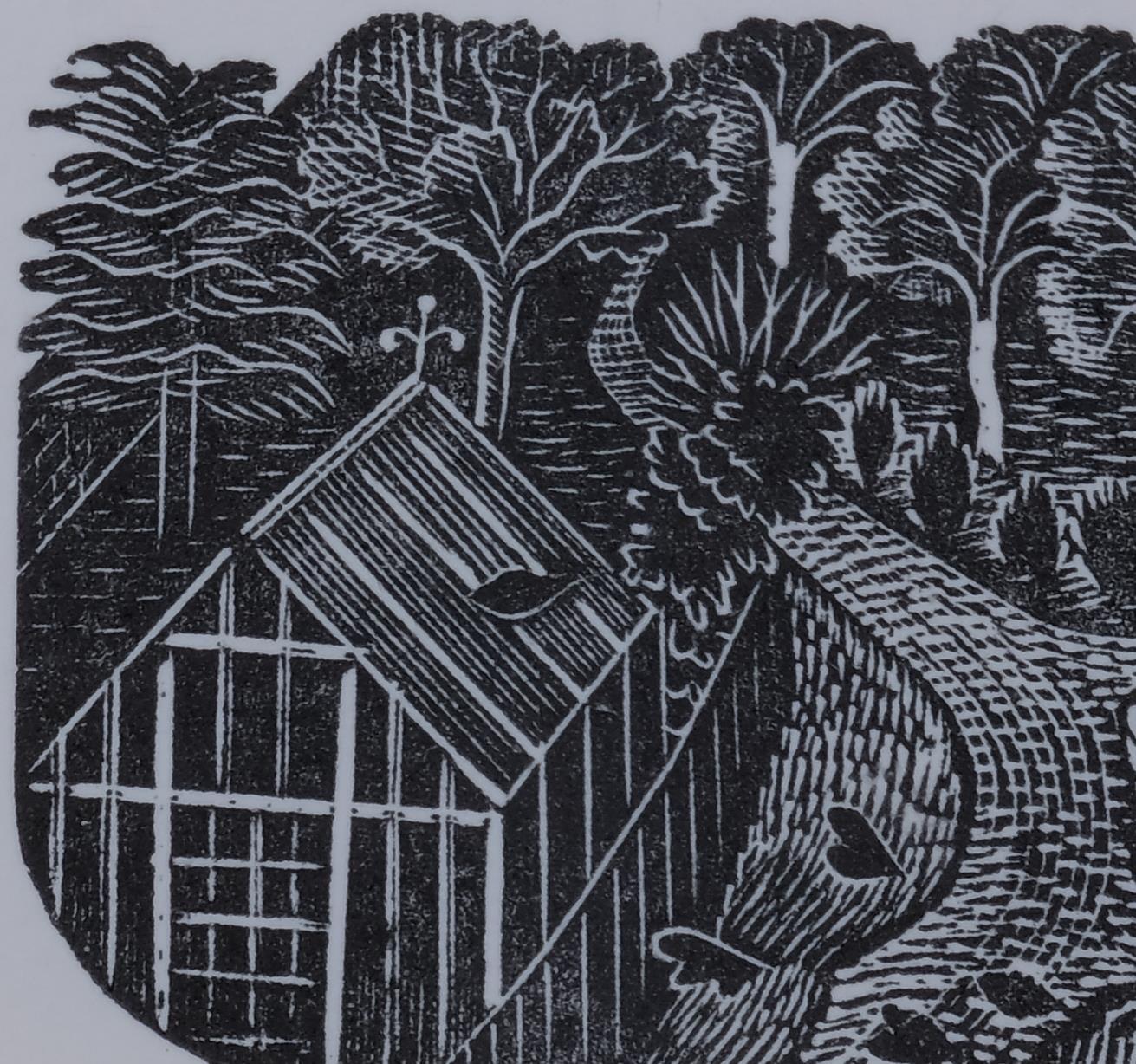 Eric Ravilious (1903-1942), wood engraving on archival paper, Illustration for The St Bride Notebook - Image 3 of 4