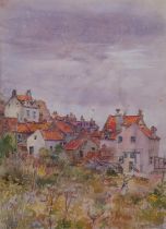 Joseph W. Vinall (1873-1953), watercolour on paper, The Red Tiled Houses, signed lower right, 31cm x