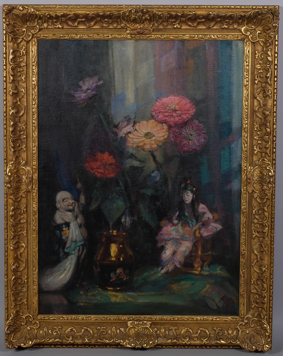 John Henry Amshewitz (1882 - 1942), The Magician (still life), oil on canvas, signed, titled on