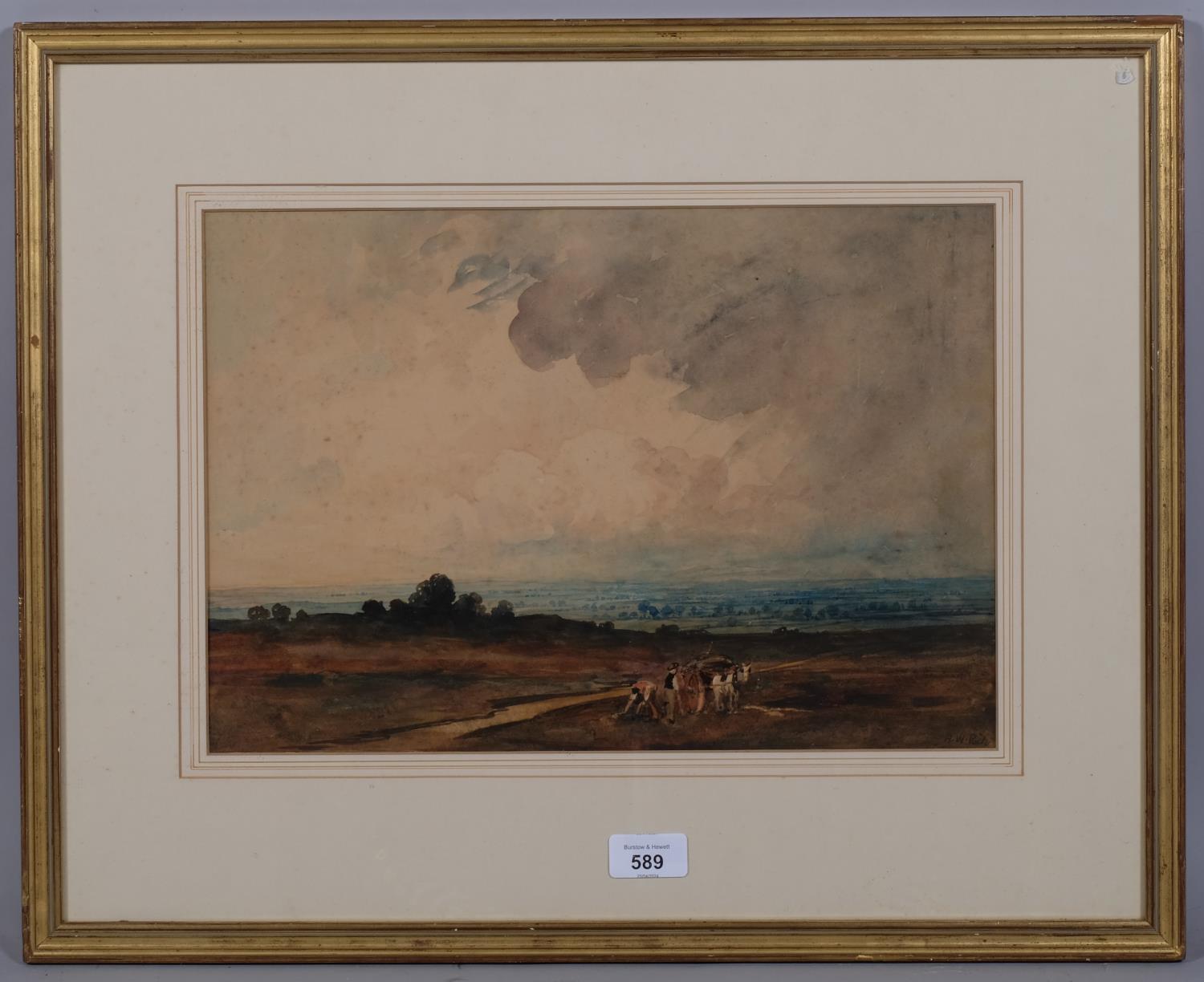 Alfred William Rich (1856 - 1921), after the storm, watercolour, signed, 26cm x 38cm, framed - Image 2 of 4