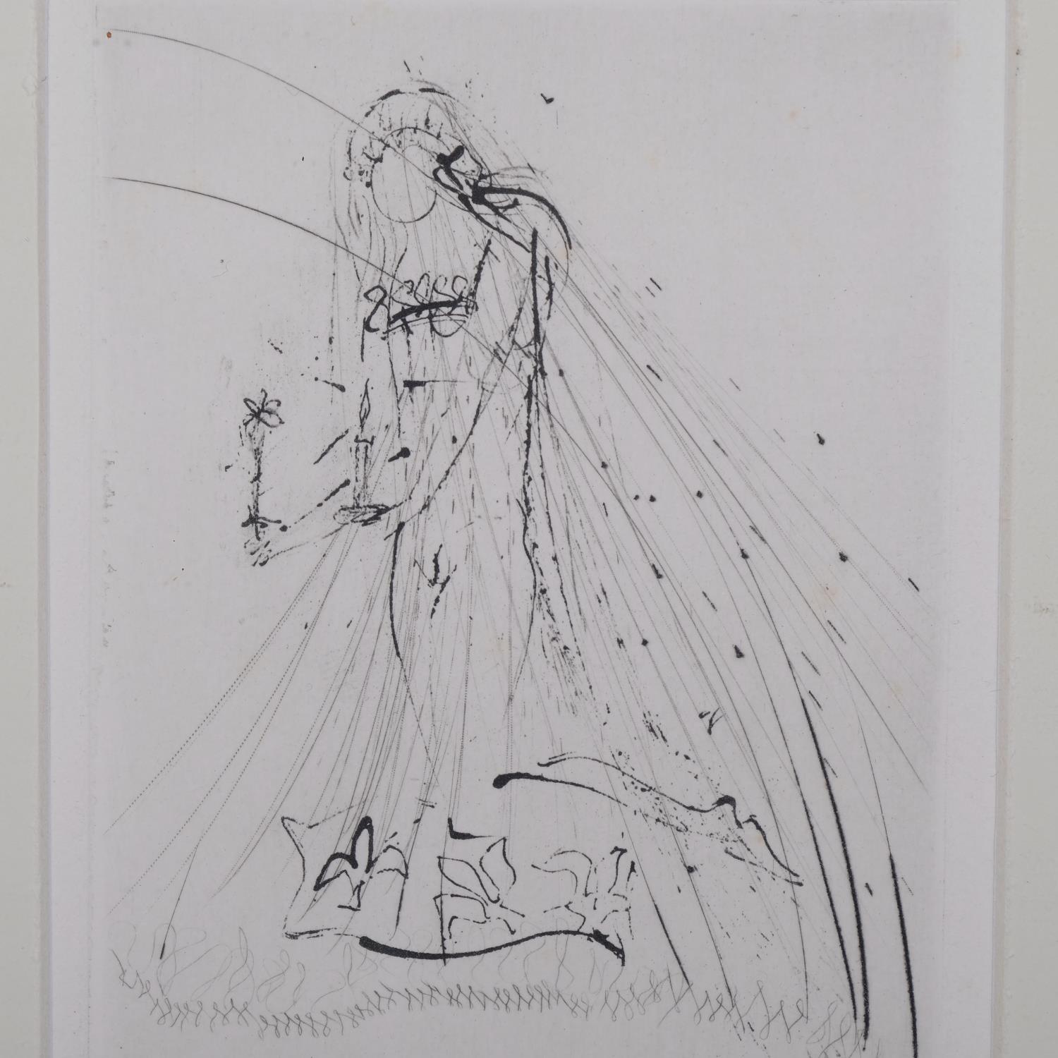 Salvador Dali, Les Amours De Cassandre, drypoint etching for folio, 1968, from an edition of 299 - Image 3 of 4