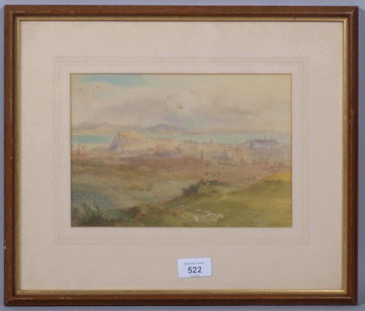 Richard Henry Wright (1857 - 1930), extensive view of Edinburgh, watercolour, signed and dated ' - Image 2 of 4