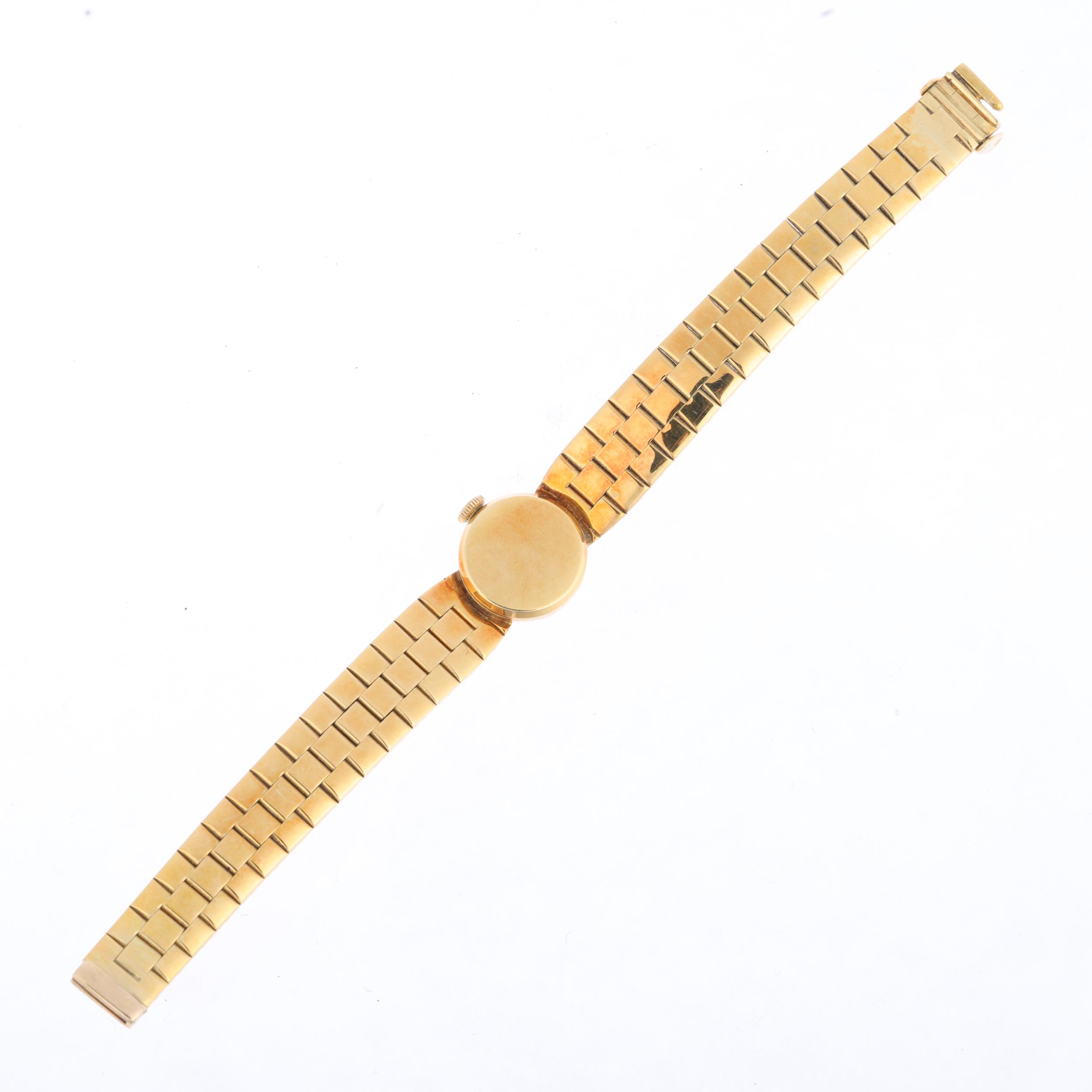 BUECHE GIROD - a lady's Vintage 18ct three-colour gold mechanical cocktail wristwatch, circa - Image 3 of 5