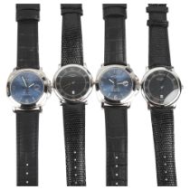 ROTARY - 4 stainless steel quartz wristwatches, including Elite 11446, case width 39mm, not