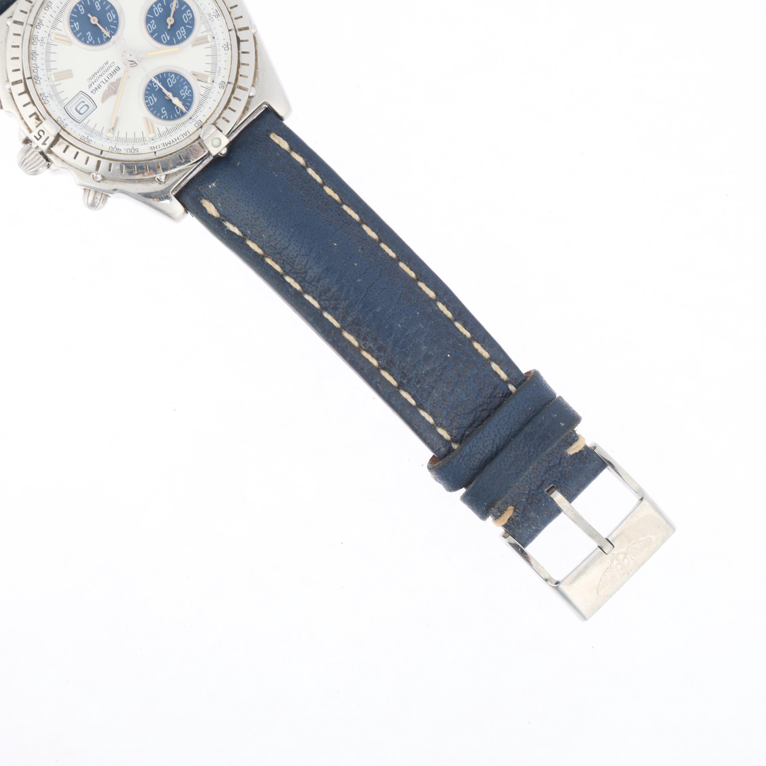 BREITLING - a stainless steel Chronomat automatic chronograph calendar bracelet watch, ref. A13050. - Bild 4 aus 5