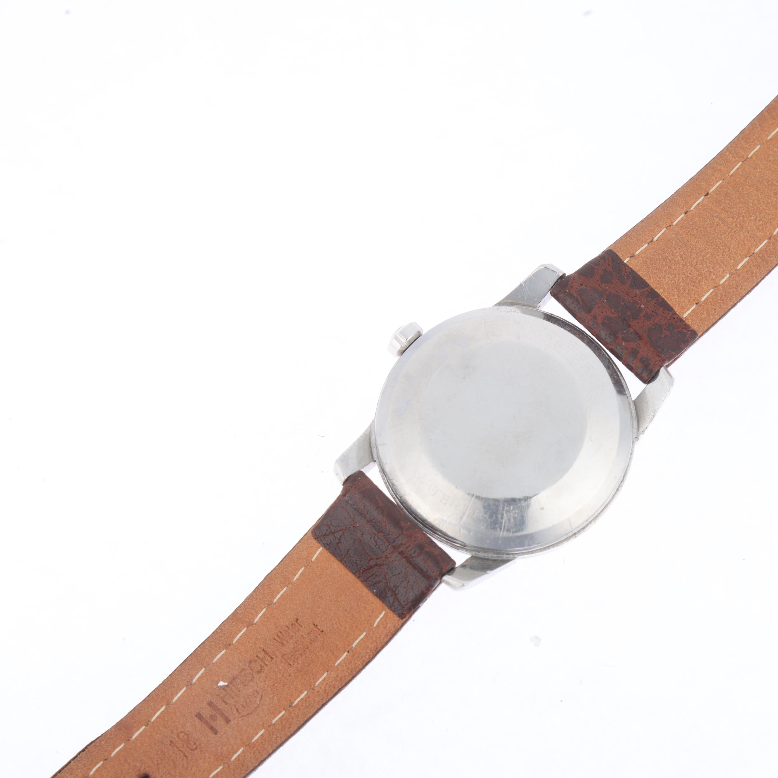 OMEGA - a Vintage stainless steel Seamaster automatic wristwatch, ref. 2846, circa 1956, silvered - Bild 4 aus 5