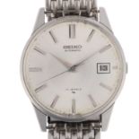 SEIKO - a Vintage stainless steel automatic calendar bracelet watch, ref. 7005-2000, circa 1971,