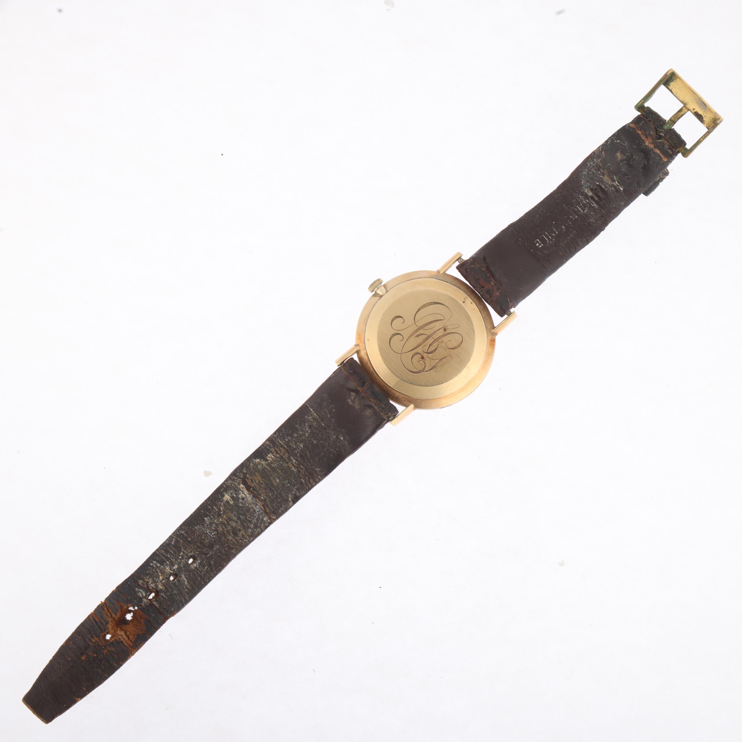 OMEGA -a Vintage 9ct gold Geneve mechanical calendar wristwatch, ref. 132.5017, circa 1972, - Bild 3 aus 5