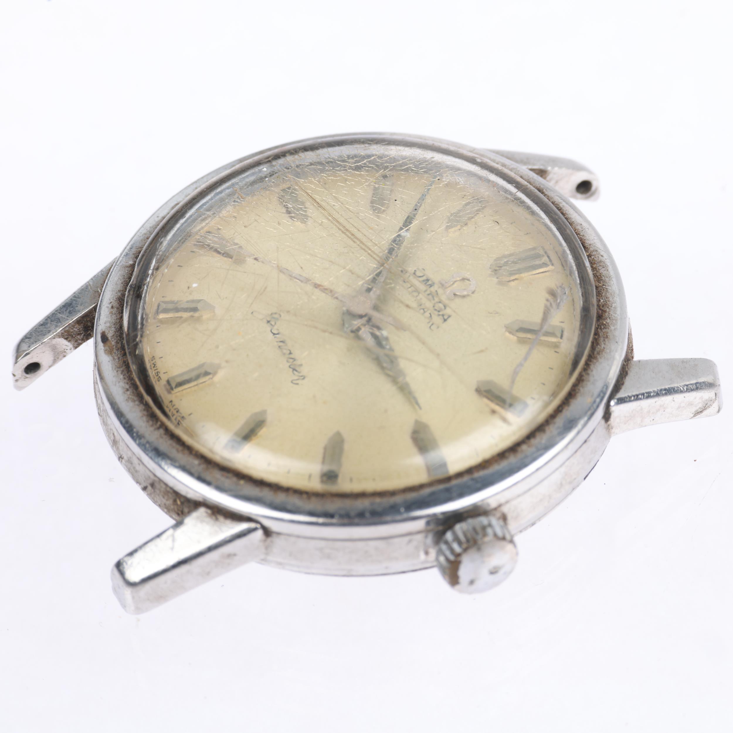 OMEGA - a stainless steel Seamaster automatic wristwatch head, ref. 14762 61 SC, circa 1960, - Bild 3 aus 5