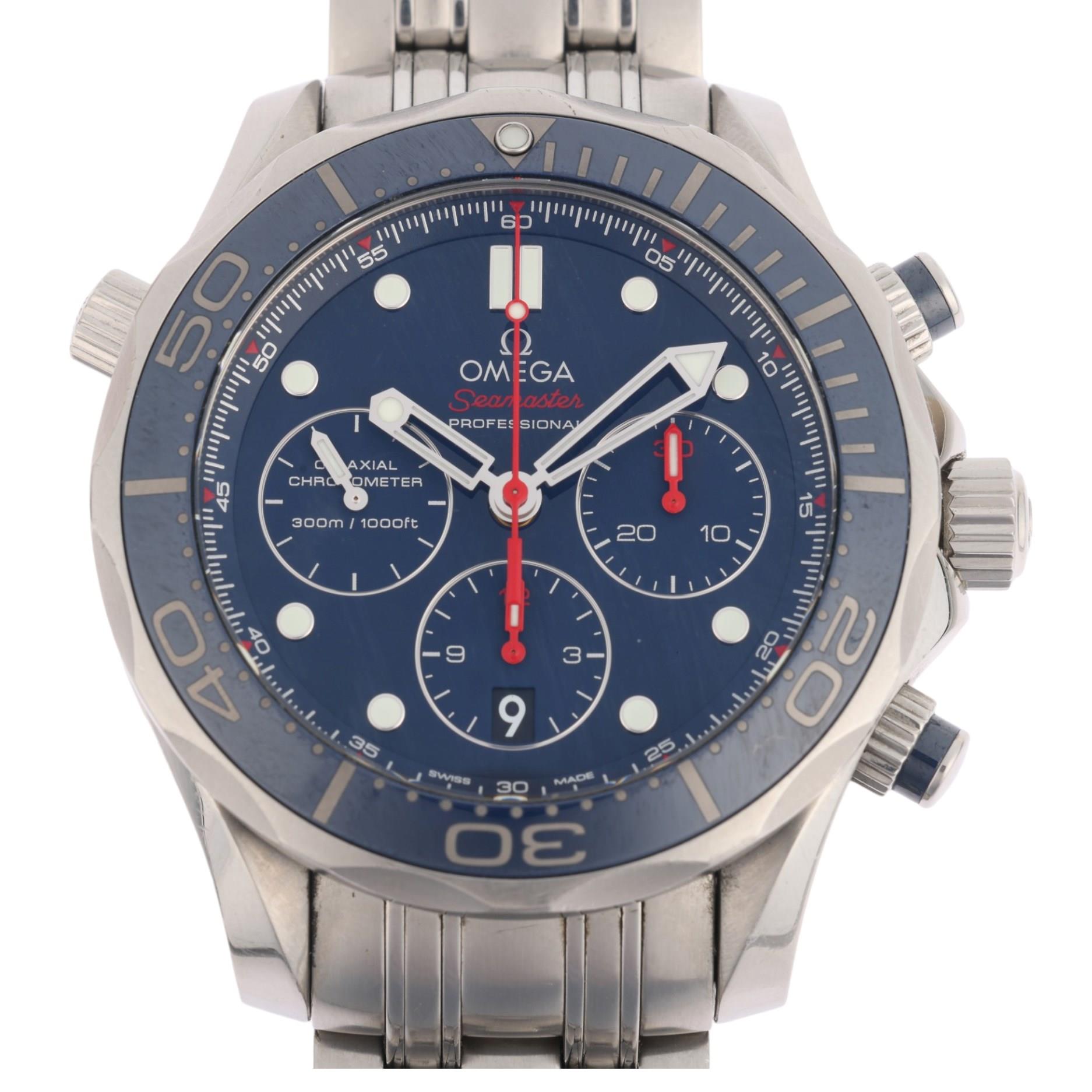 OMEGA - a stainless steel Seamaster Professional Co-Axial Chronometer automatic chronograph bracelet