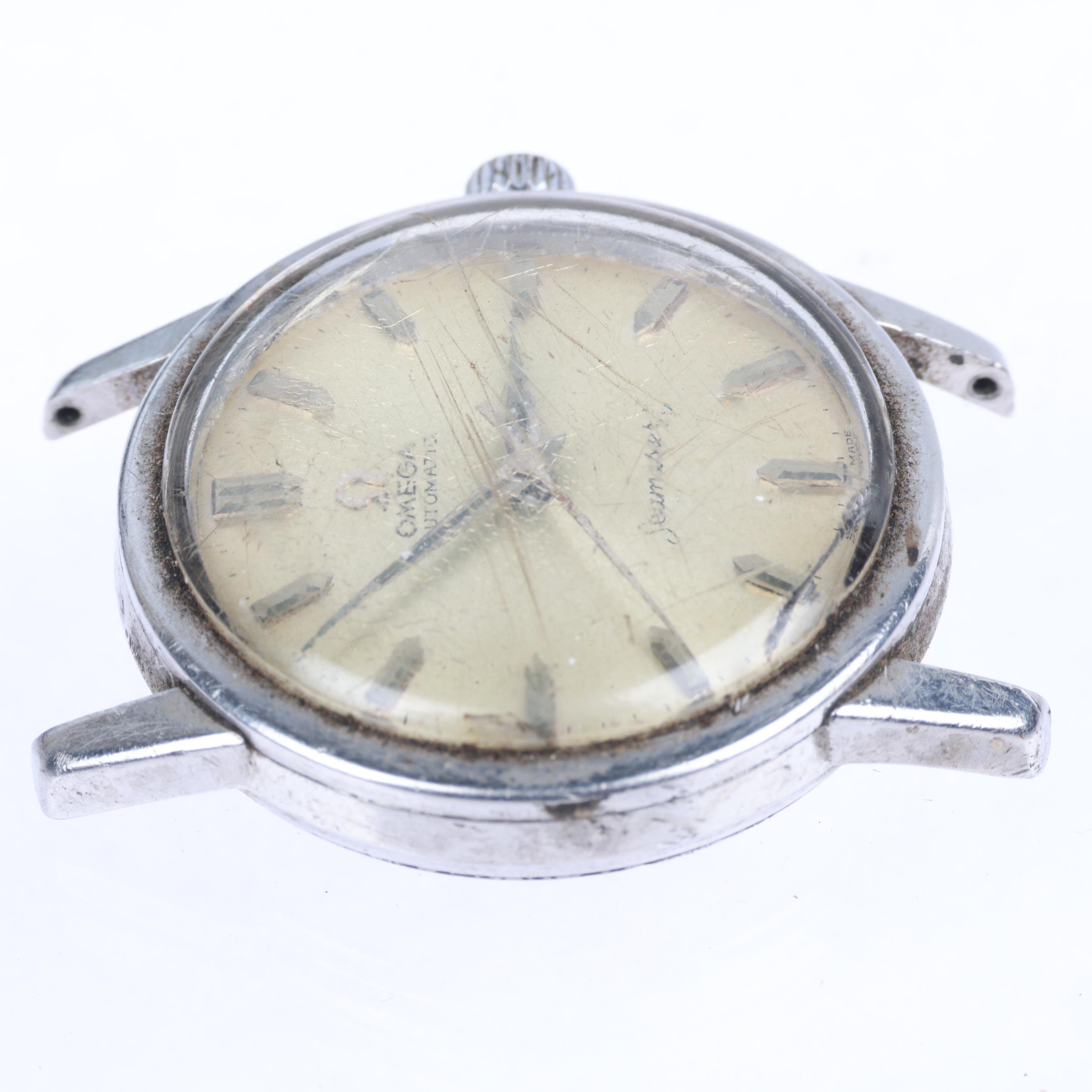 OMEGA - a stainless steel Seamaster automatic wristwatch head, ref. 14762 61 SC, circa 1960, - Image 4 of 5