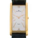 MAURICE LACROIX - a gold plated Fiaba quartz wristwatch, ref. 47496, circa 2002, pearlescent white