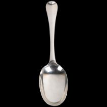 A George I silver Rattail pattern tablespoon, London 1716, 20cm No damage, high points quite worn,