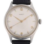 TISSOT - a Vintage stainless steel 'Bumper' automatic wristwatch, ref. 6541-1, circa 1948,