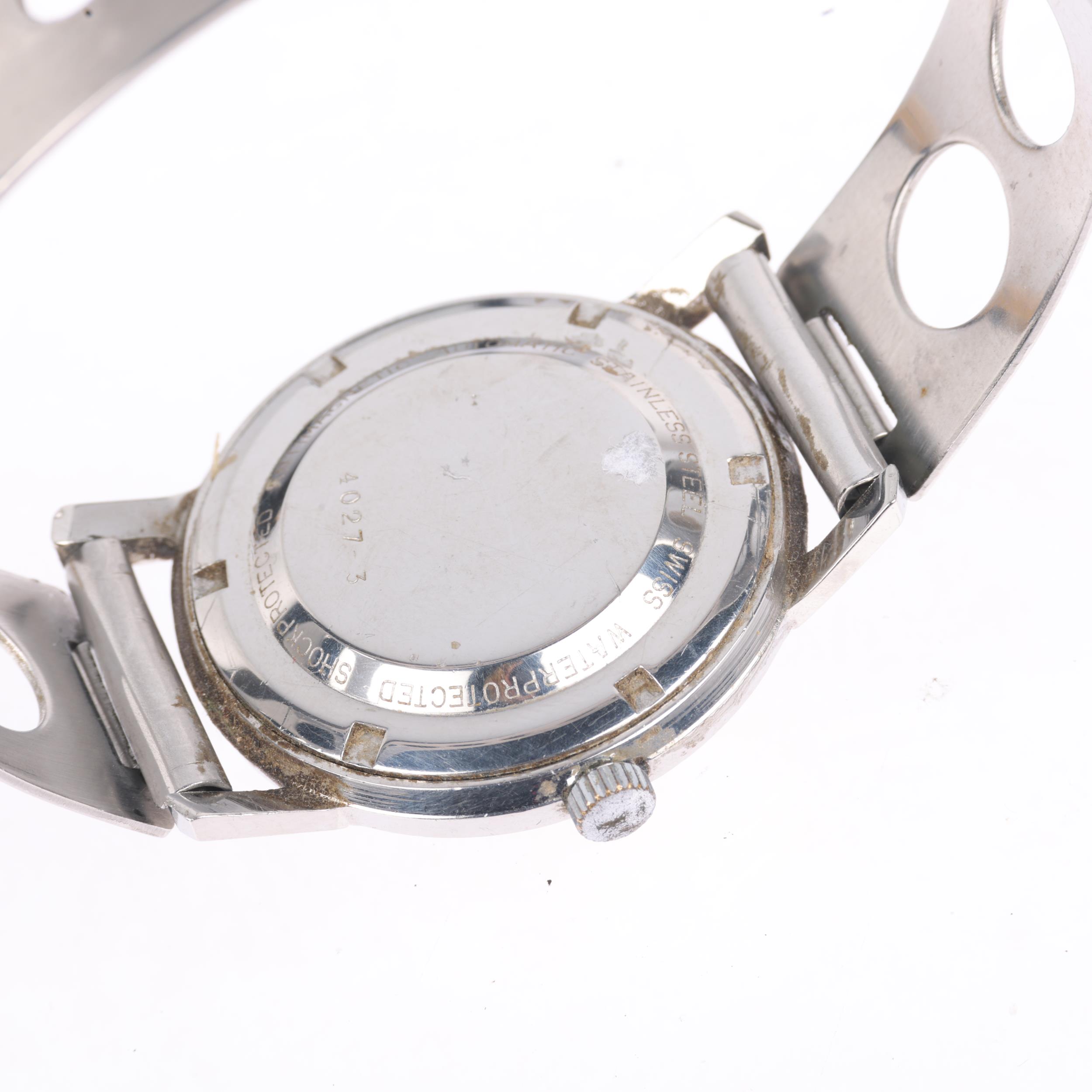 HAMILTON - a Vintage stainless steel automatic calendar wristwatch, ref. 4027-3, circa 1970s, - Image 4 of 5