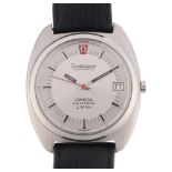 OMEGA - a stainless steel Constellation chronometer electronic f300Hz quartz calendar wristwatch,