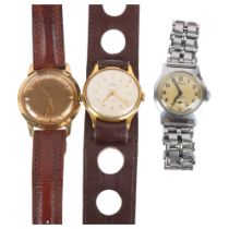 Various wristwatches, including Smiths Deluxe, Milo Multifort and Timex (3) Lot sold as seen