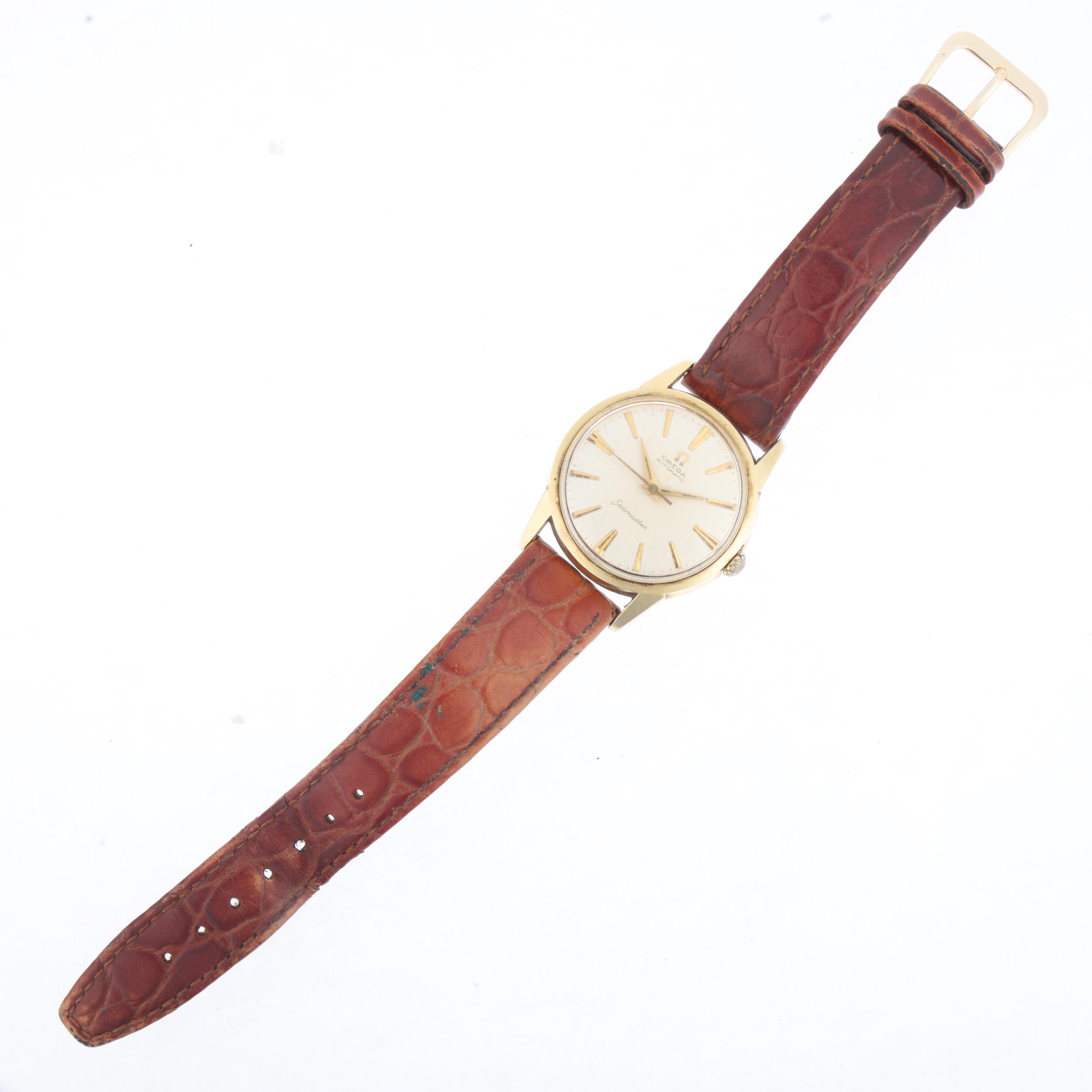 OMEGA - a Vintage gold plated stainless steel Seamaster automatic wristwatch, ref. 14704-3 SC, circa - Image 2 of 5