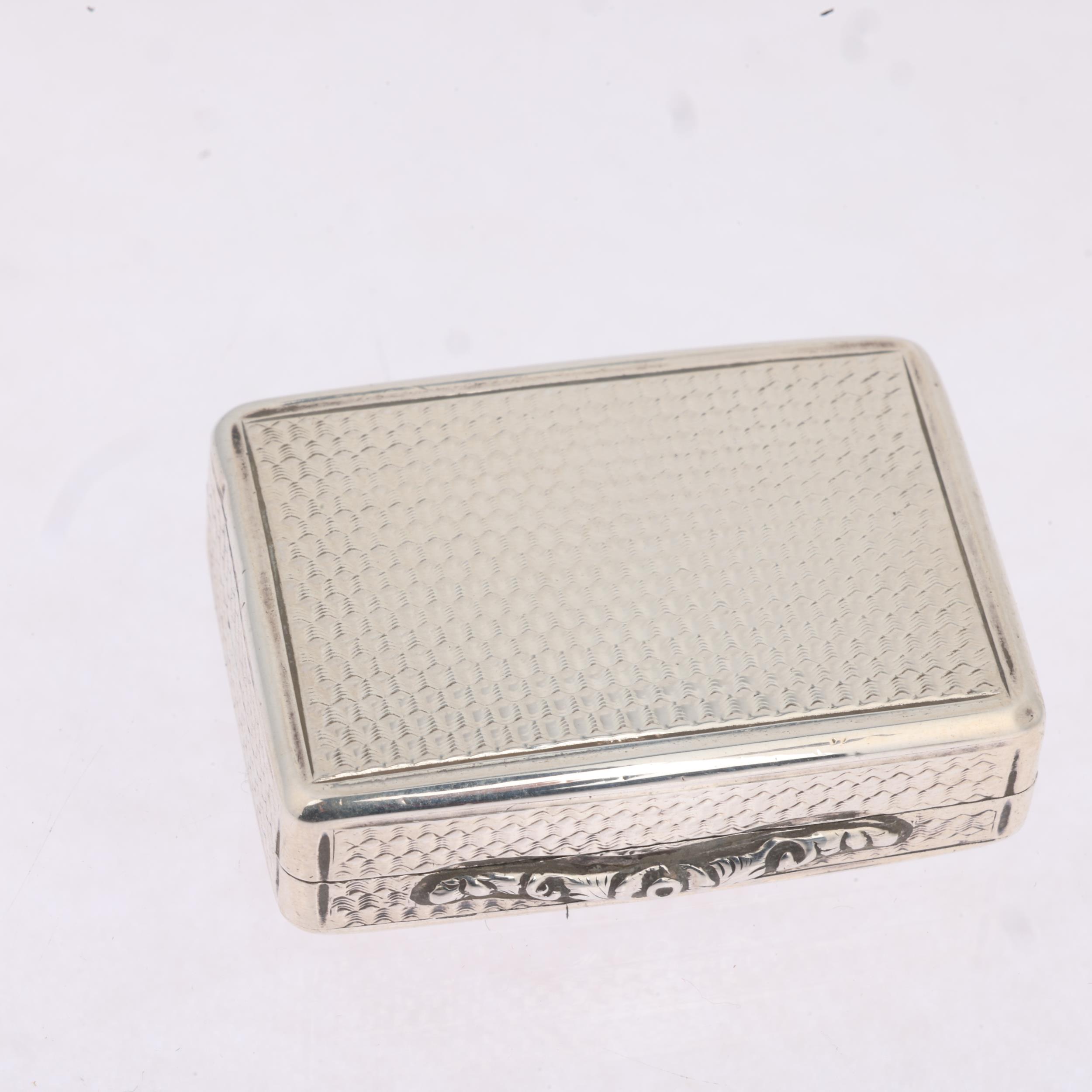 A William IV silver vinaigrette, Nathaniel Mills, no date letter, rectangular form, with allover - Image 2 of 3