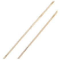 An Italian 18ct gold fine box link chain necklace, 40cm, 4.6g No damage or repair, no broken