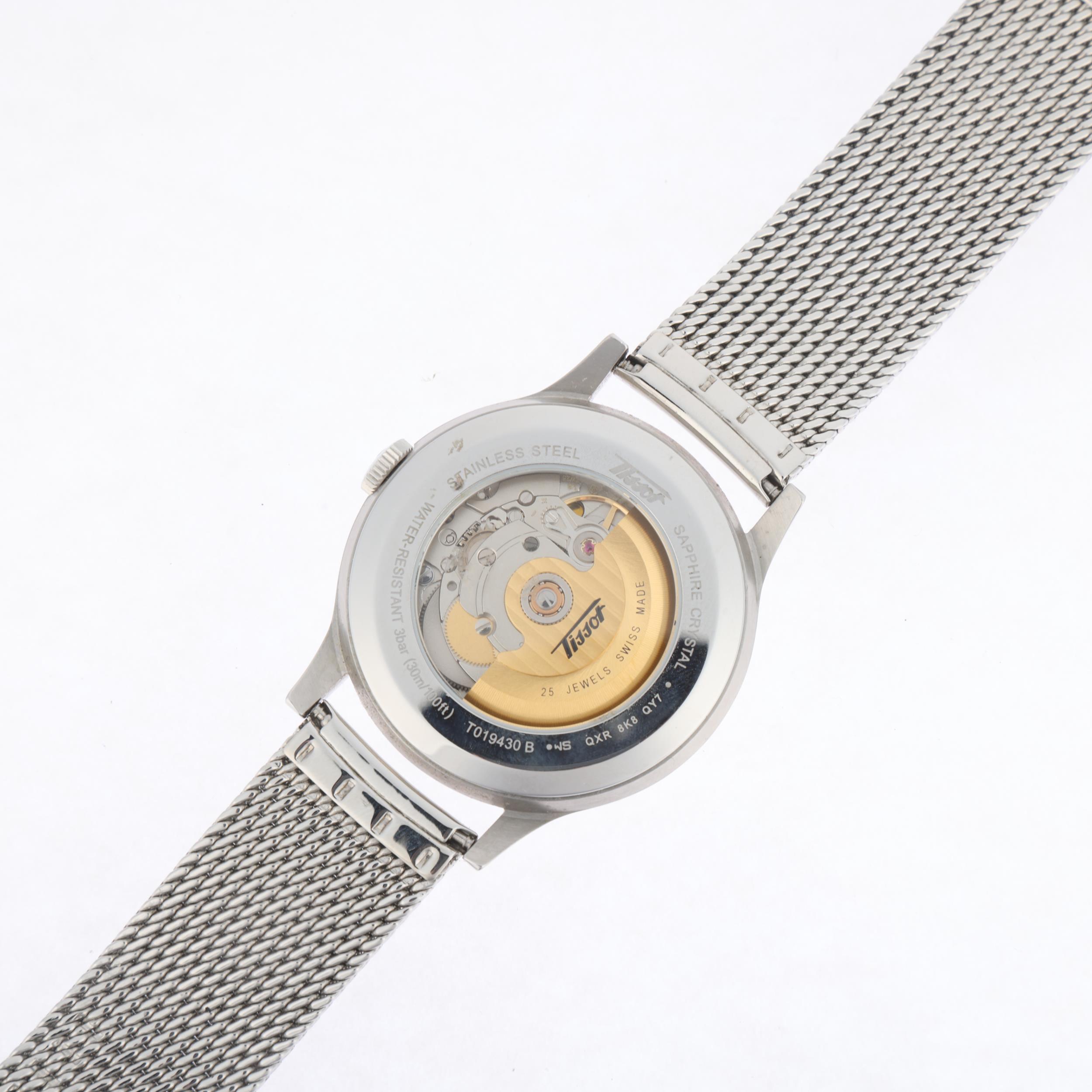 TISSOT - a stainless steel Heritage Visodate automatic day/date bracelet watch, ref. T019.430, circa - Image 3 of 5