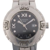 CERTINA - a lady's stainless steel DS Escala Lady quartz calendar bracelet watch, ref. 250.7166.