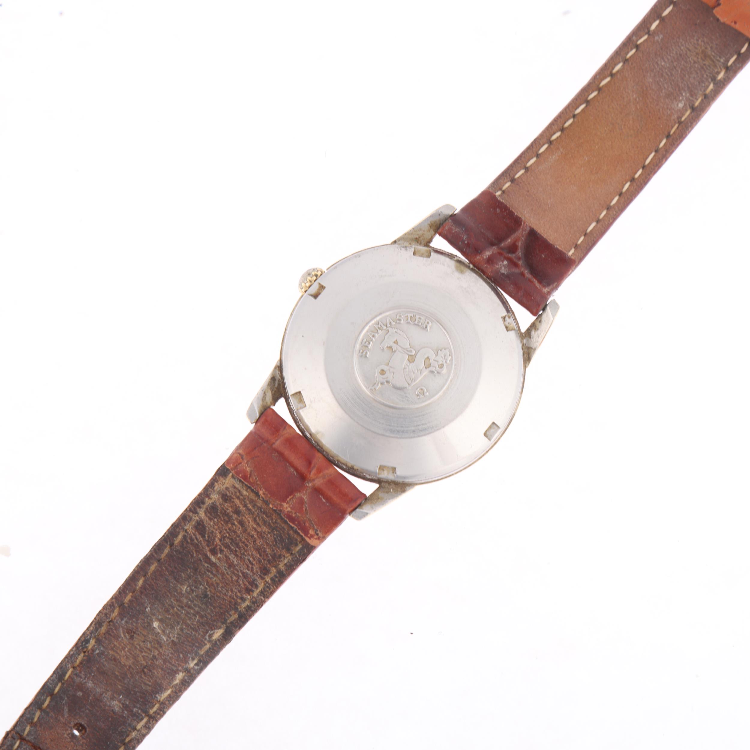 OMEGA - a Vintage gold plated stainless steel Seamaster automatic wristwatch, ref. 14704-3 SC, circa - Image 4 of 5