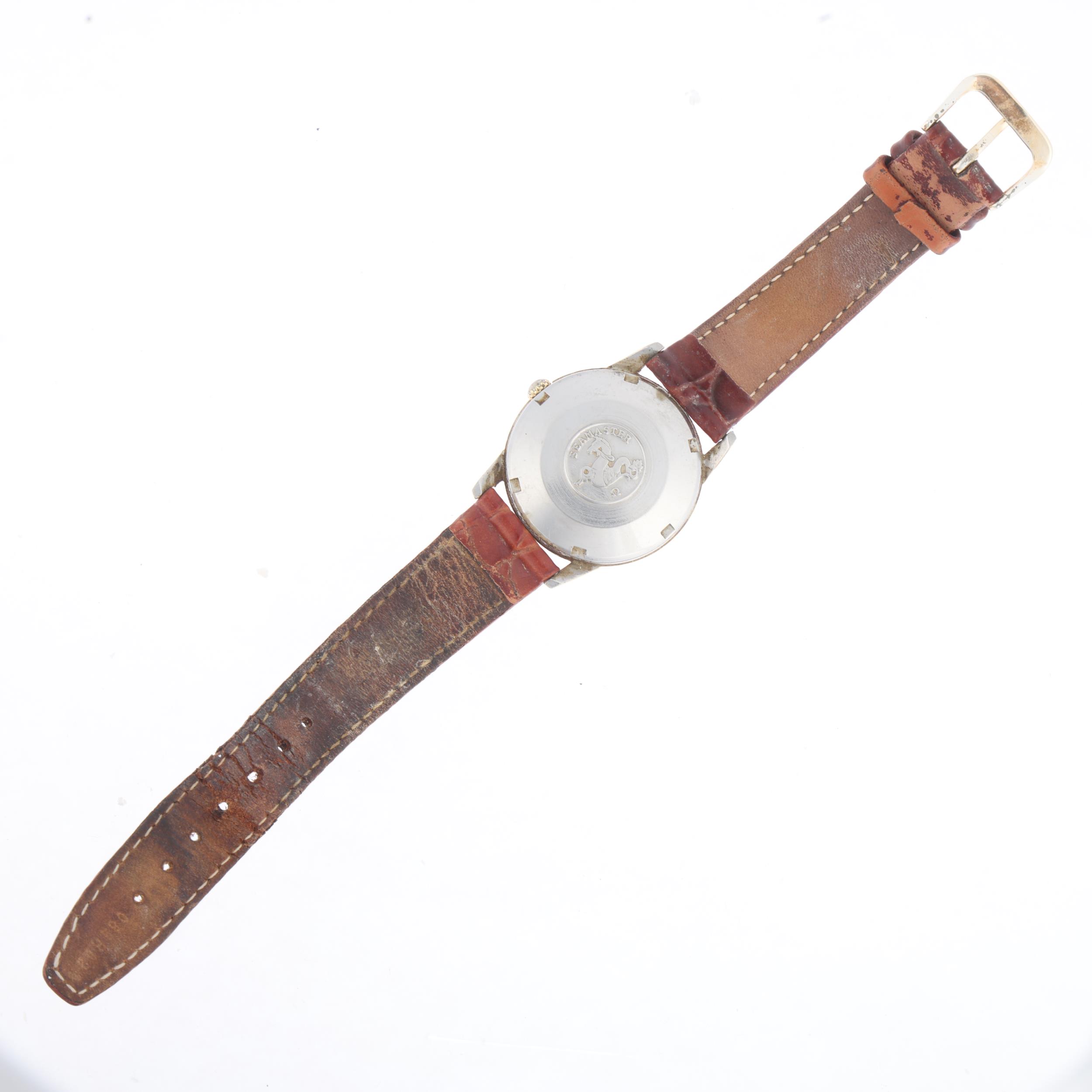 OMEGA - a Vintage gold plated stainless steel Seamaster automatic wristwatch, ref. 14704-3 SC, circa - Image 3 of 5