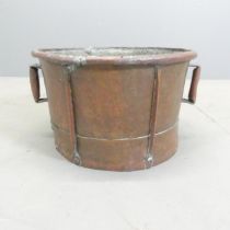 A French Arts & Crafts copper vessel. 41x23cm.