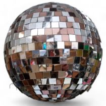 A large glitterball, 33cm diameter approx, inscribed Ballroom Blitz