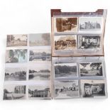 An interesting album containing approx 190 postcards, later photographs all depicting scenes from
