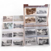 An interesting album containing approx 190 postcards, later photographs all depicting scenes from