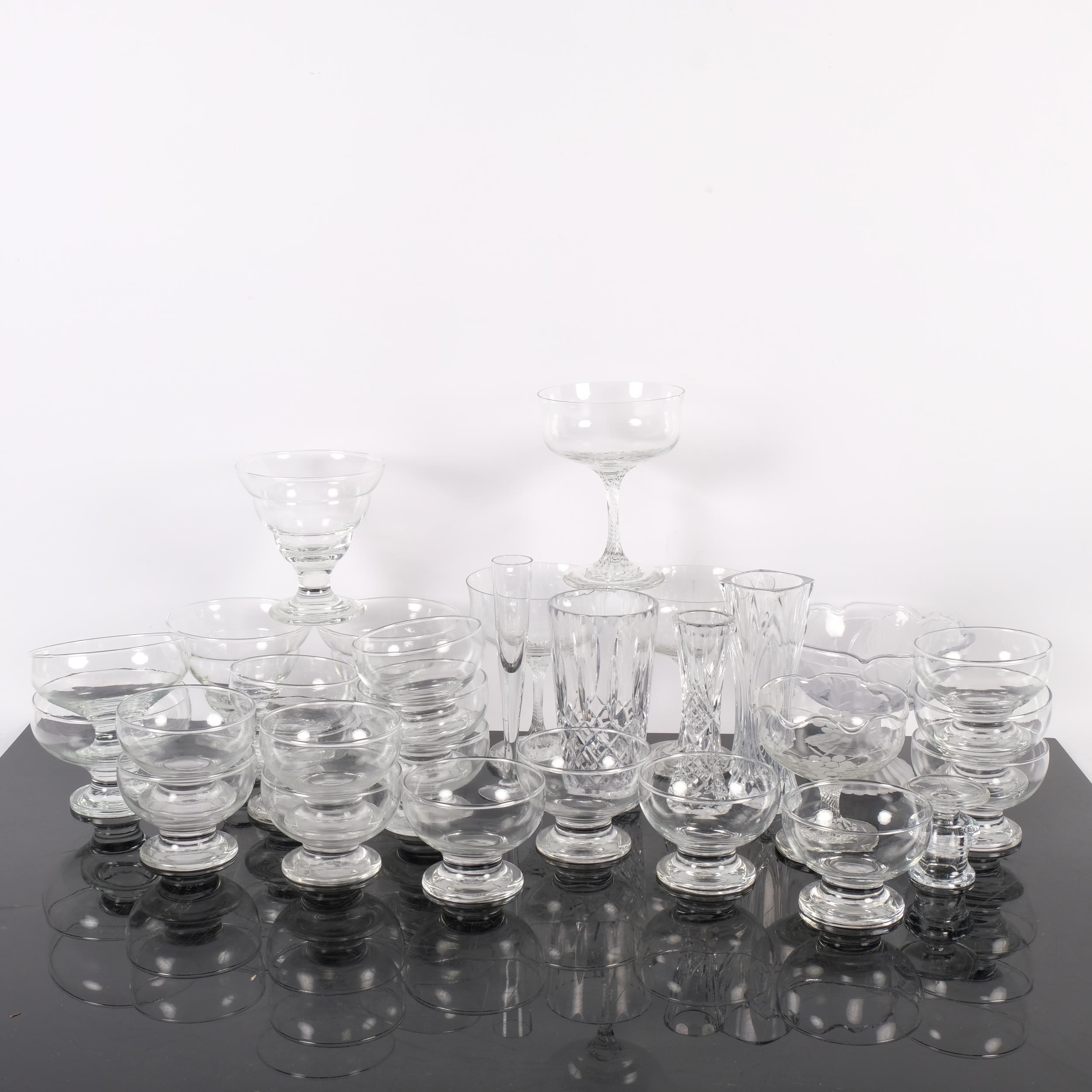 A large selection of crystal glassware, including 2 Stuart Crystal Champagne flutes, a quantity of - Image 2 of 2