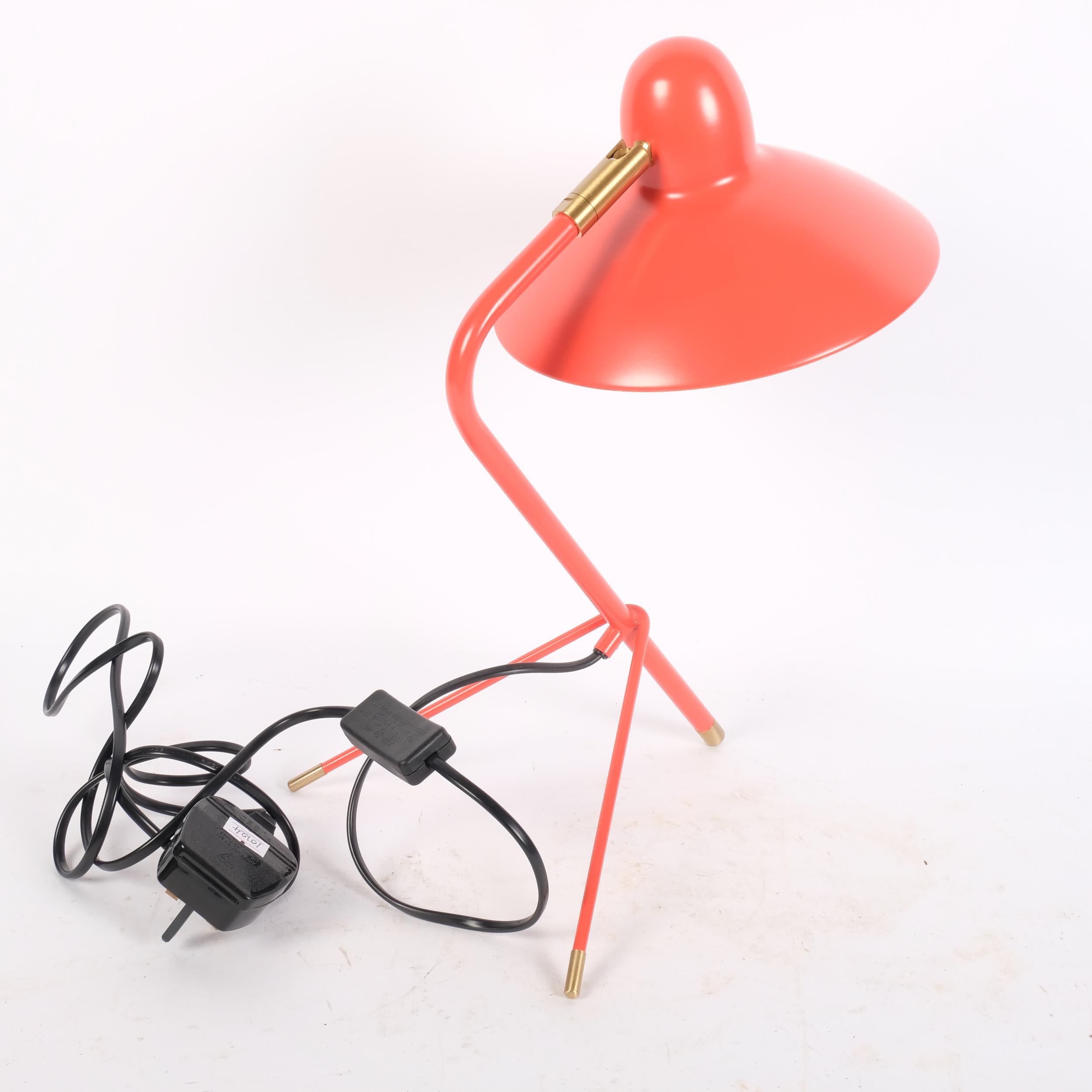 Di Classe, an Arles mid-century style desk lamp, by Domei Endo, with adjustable shade, H35cm - Image 2 of 2