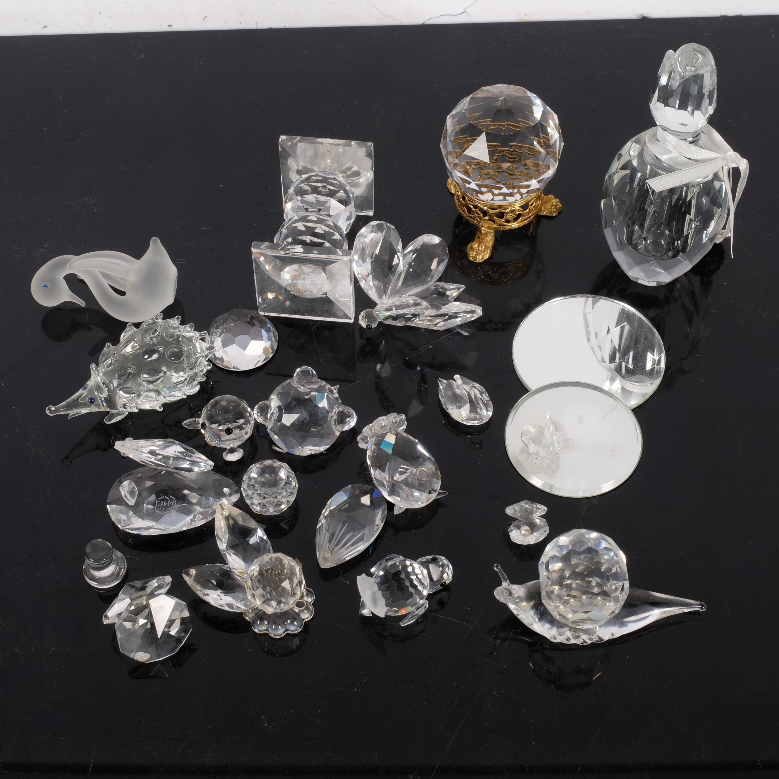 A collection of Swarovski and other crystal glass animals and ornaments - Image 2 of 2