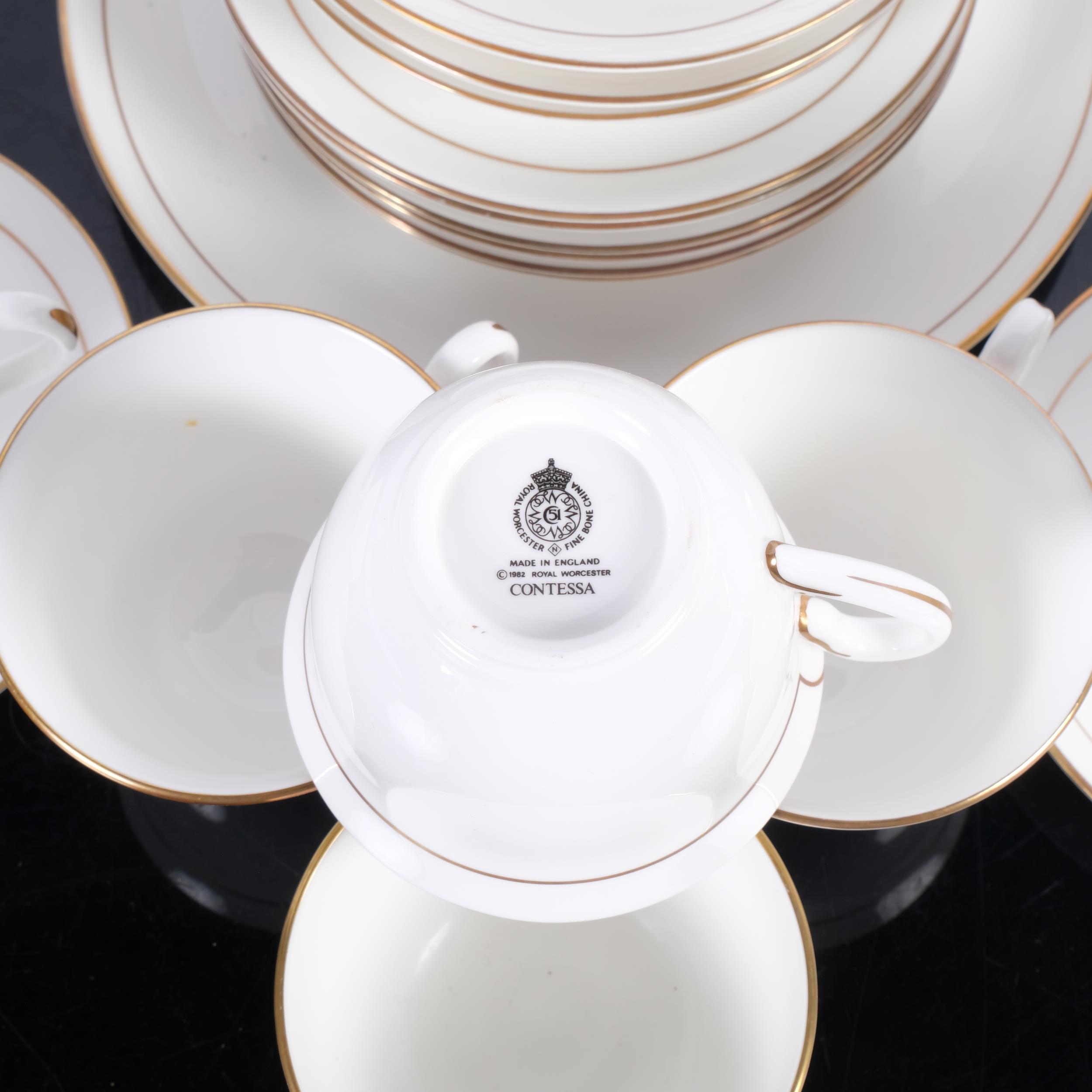 A Royal Worcester Contessa tea set for 6 people (jug repaired) - Image 2 of 2