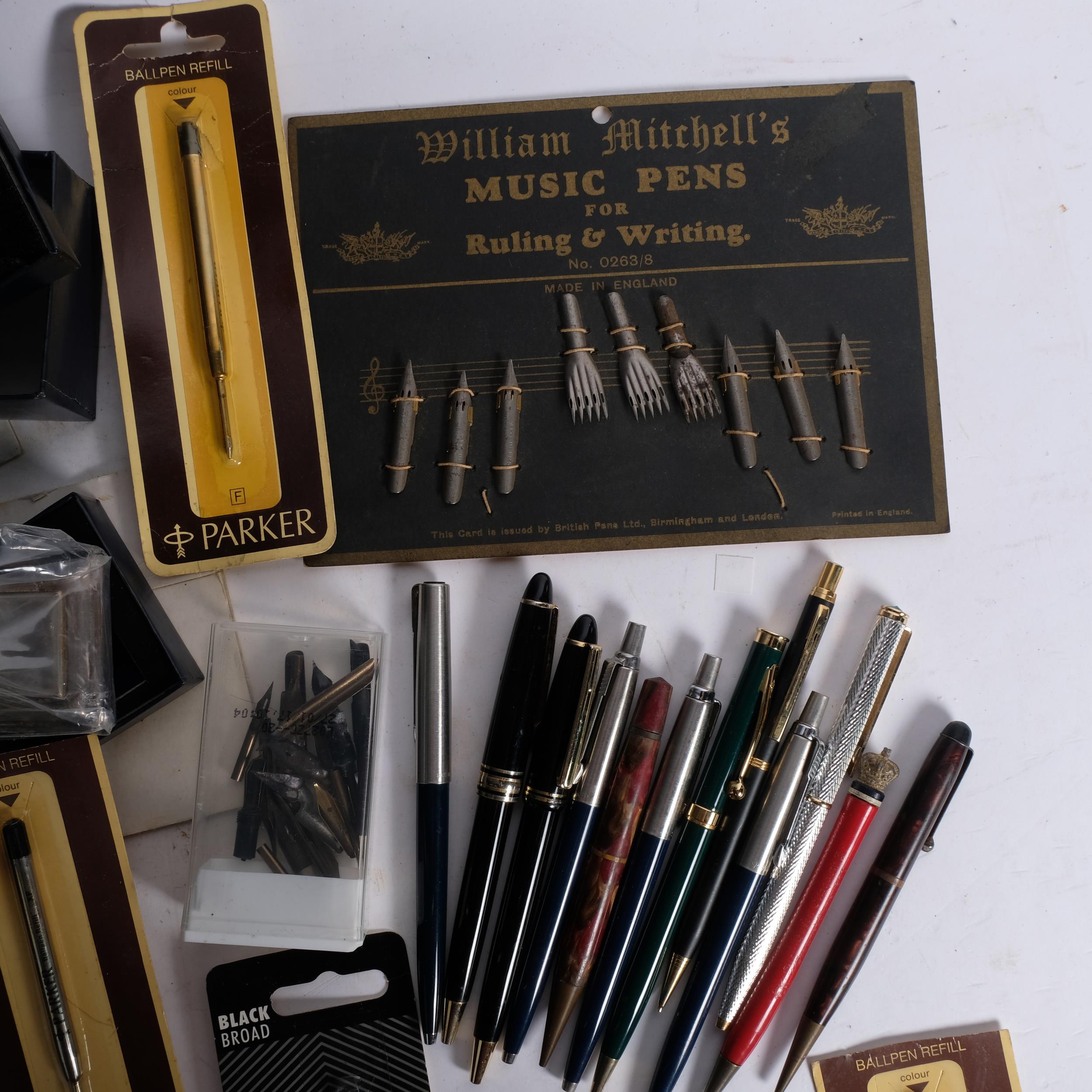 A large collection of various pens, desk blotters, refills, etc - Image 2 of 2