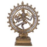 A bronze sculpture of the Hindu God Shiba Nataraja, H29cm
