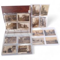 A fascinating album of approx 155 Vintage postcards, all depicting various scenes of Battle Abbey