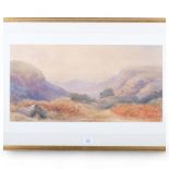 A Fielder, extensive landscape Mahabaleshwar, Ghanli India, watercolour, signed and dated 1935, 26cm