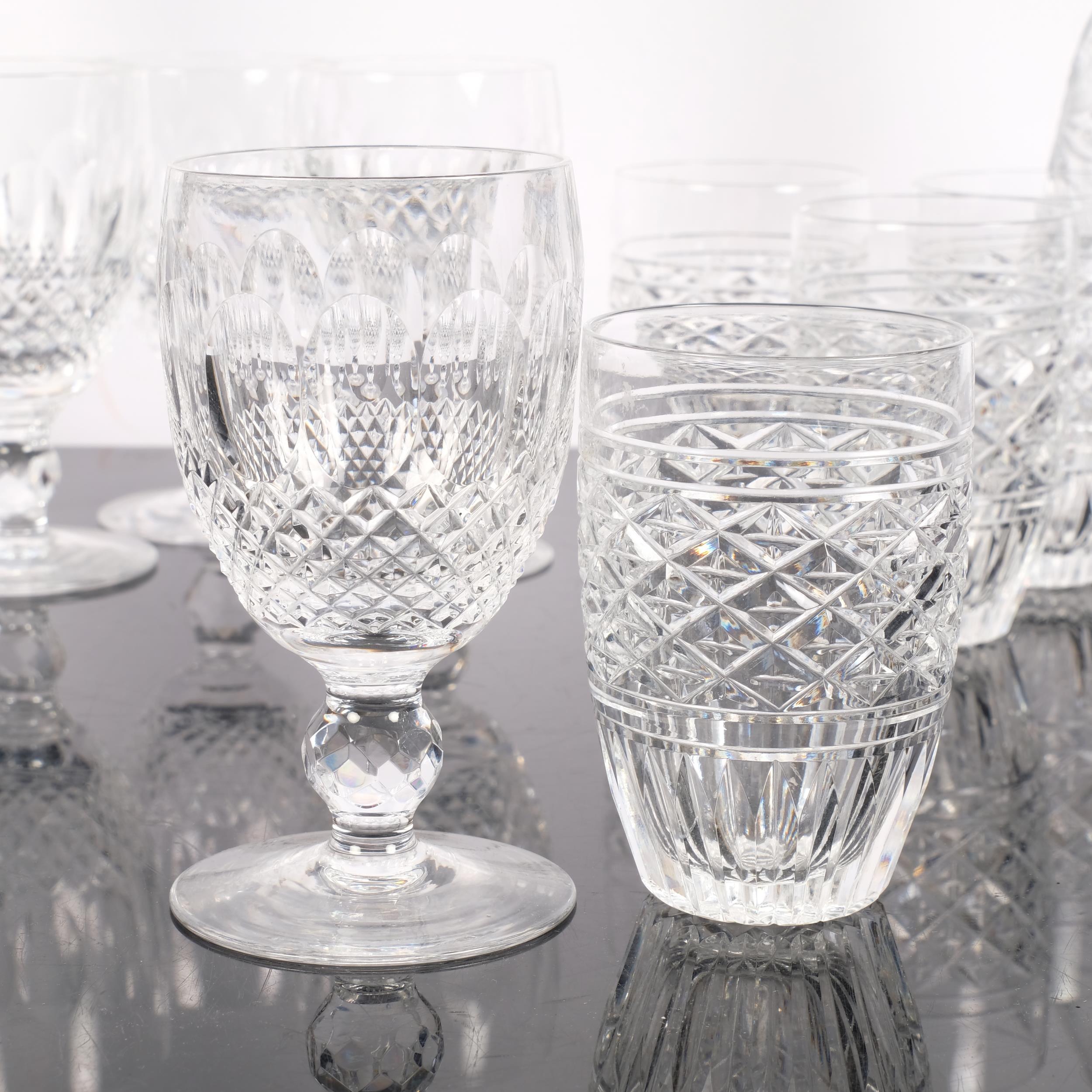 A set of 4 Waterford Crystal goblets, 12cm, crystal decanter and stopper, and another, and a set - Image 2 of 2
