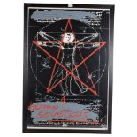 A Vintage poster "Homo Soveticus", copyright Kvadrat, 109cm x 76cm overall, framed, and another