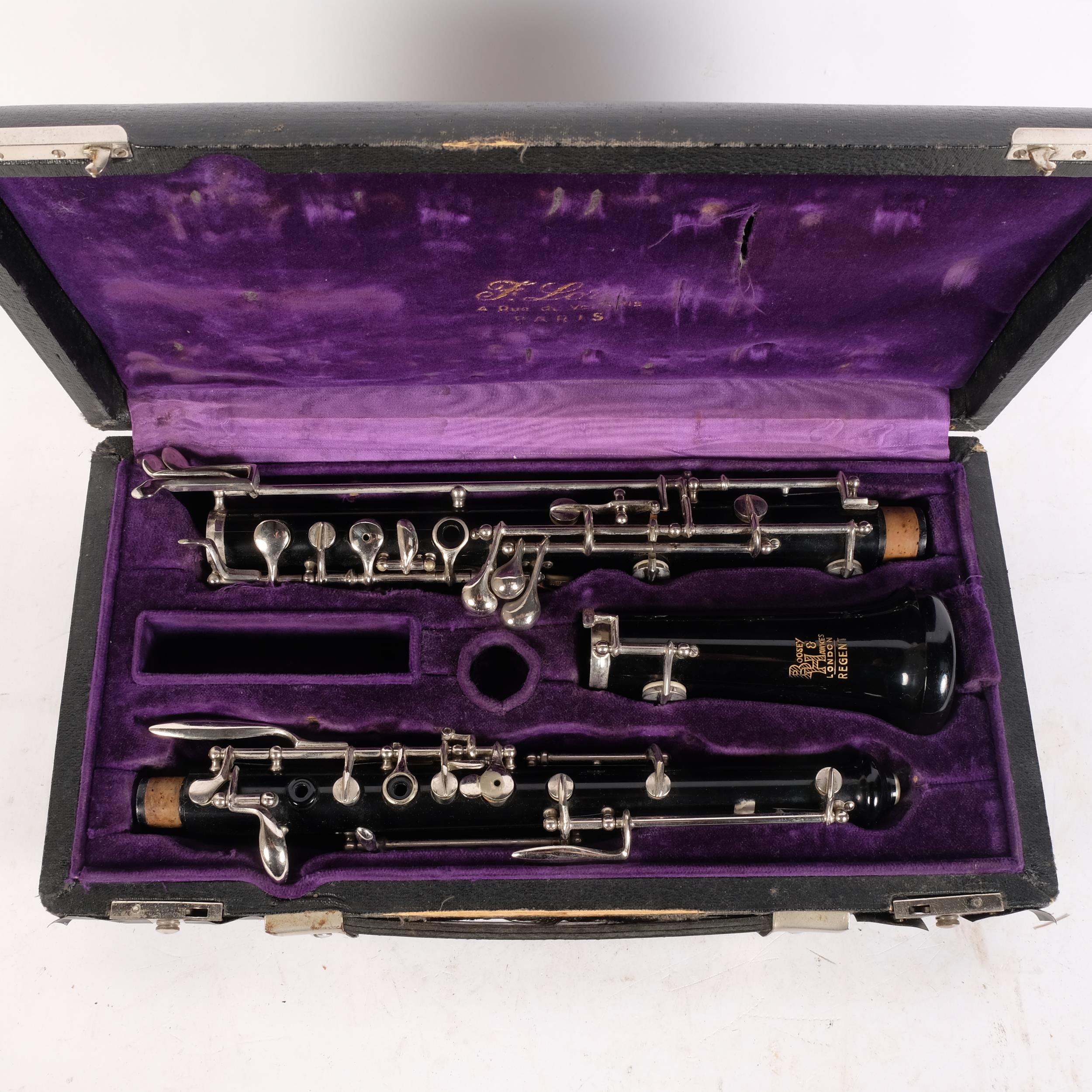 A Boosey & Hawkes oboe, serial no. 496971, in associated fitted hardshell casing - Image 2 of 2