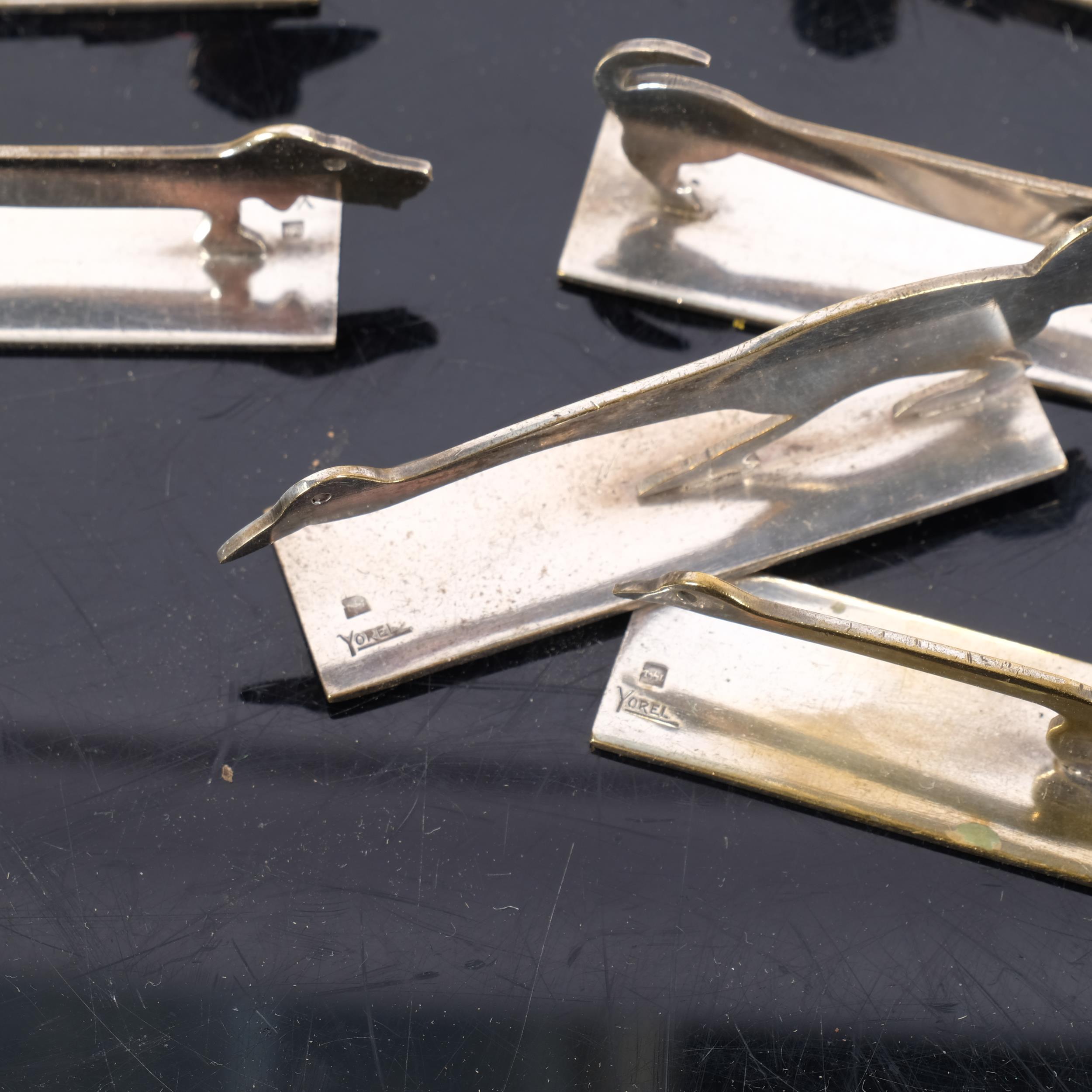 A total of 11 Yorel chrome plated French knife rests, L9cm (11) - Image 2 of 2