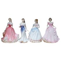 4 Royal Doulton figures, including Rosie, H21cm