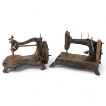 An early Jones sewing machine, and another for spares or repair