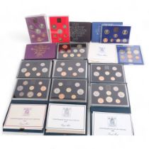 11 United Kingdom Proof Coin Collection sets - 1980s