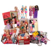 A large quantity of Sindy and Barbie doll toys and accessories, a large quantity of dolls and