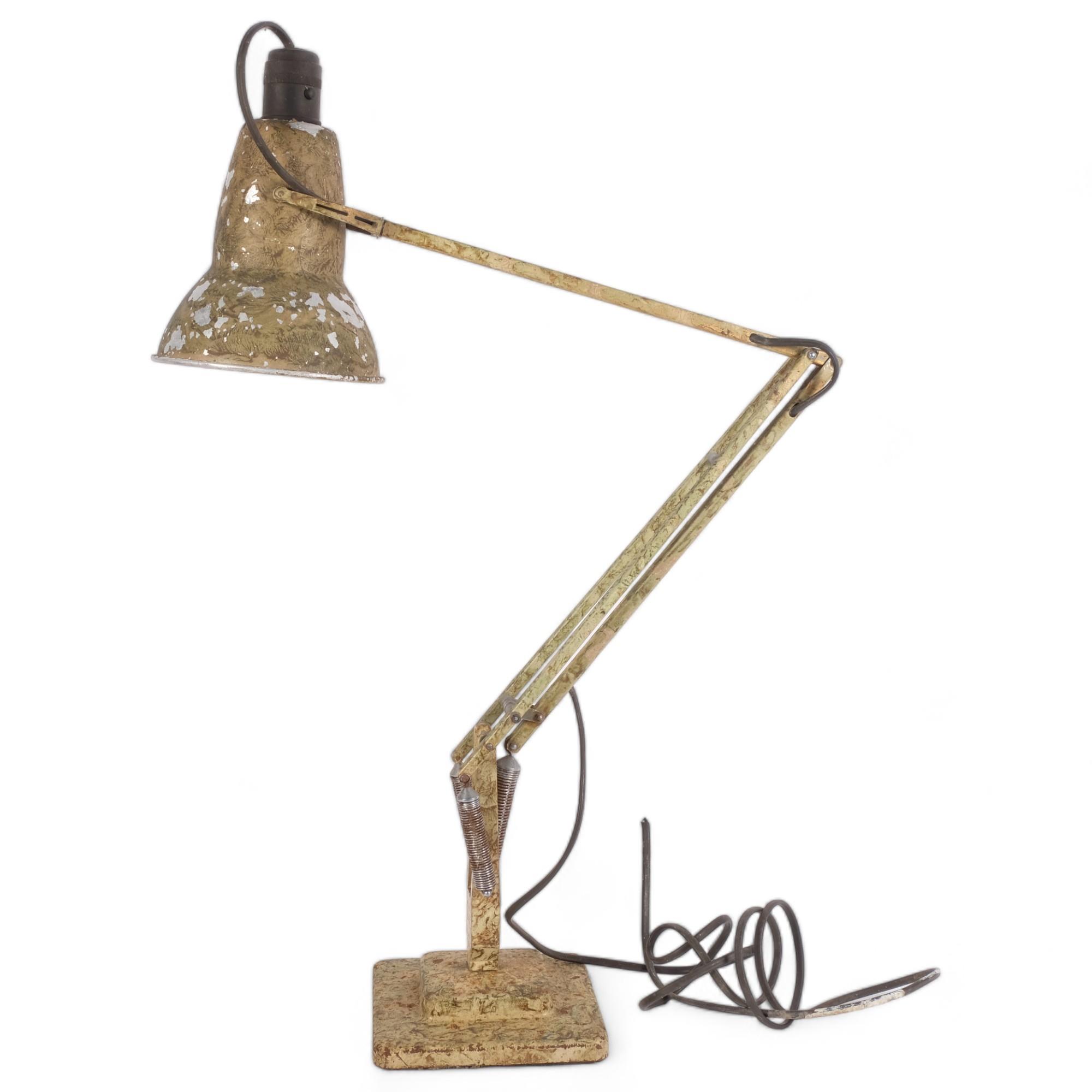 A Vintage painted Herbert Terry anglepoise desk lamp